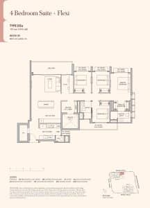 Hudson Place Residences 4 Bedroom Suite + Flexi Type D2a