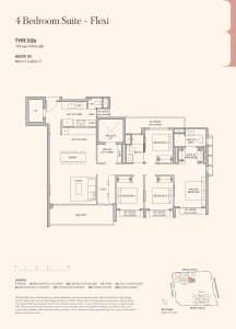 Hudson Place Residences 4 Bedroom Suite + Flexi Type D2b